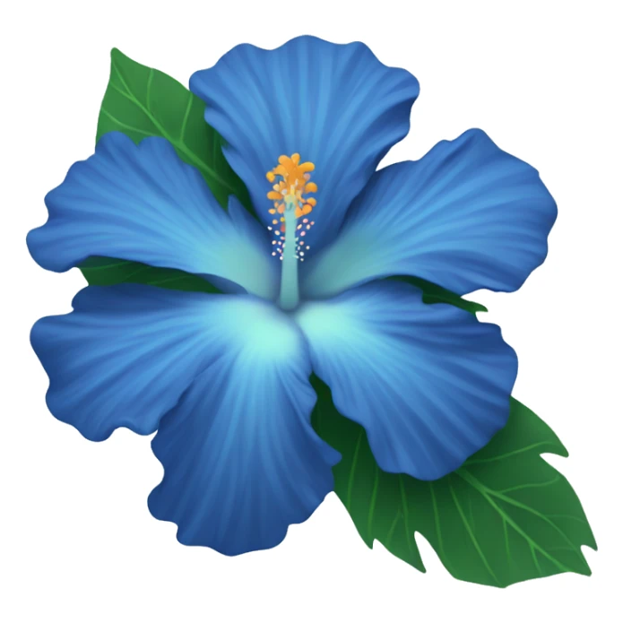 Blue hibiscus  sticker