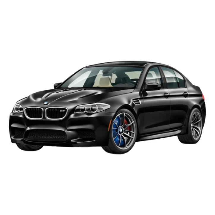 black bmw m5 f10 sticker