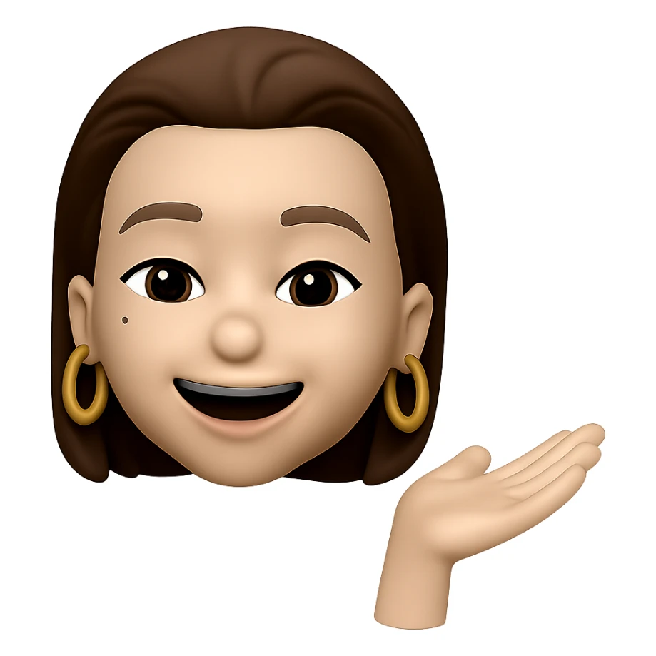 keep only the woman with golden earring rings in the same style sticker