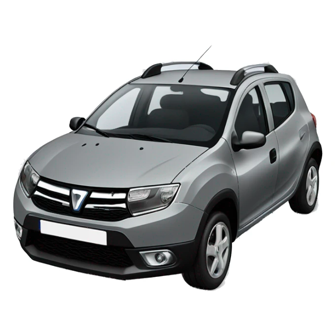 Dacia Sandero in grau ohne dachreling sticker