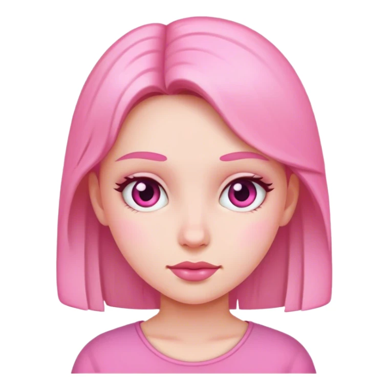 Girl pink sticker