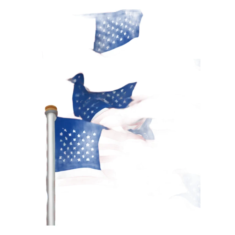 american flag remove red stripes. Add blue stripes.  sticker