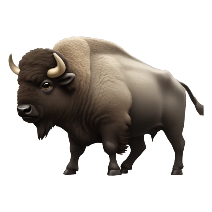 a Buffalo in front of skyscrapers downtown carrying money sticker