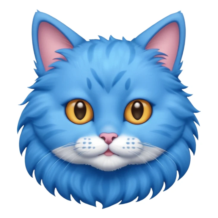 cute blue cat sticker