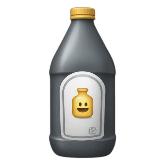 bottle of iron sticker