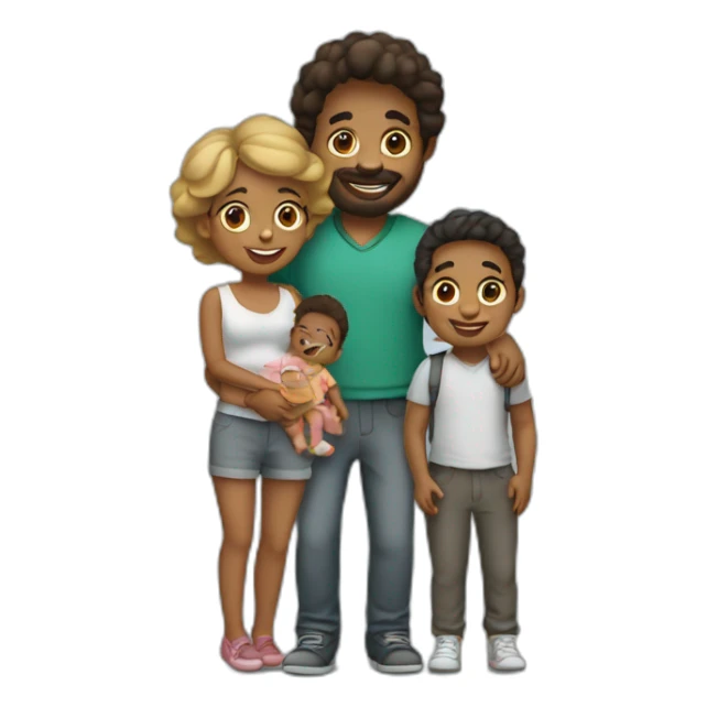 a couple with a young toddler living in montréal sticker