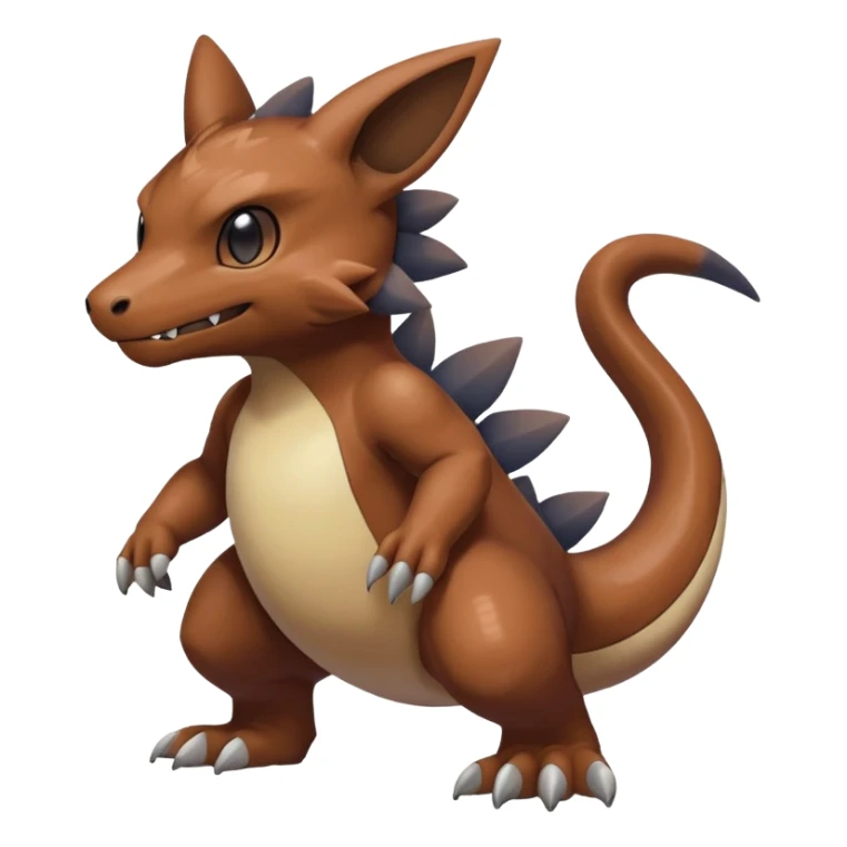 Dusky Muted Smoky Matte Gradient-toned Pokémon-Fakémon-Digimon-Creature, (full body) sticker