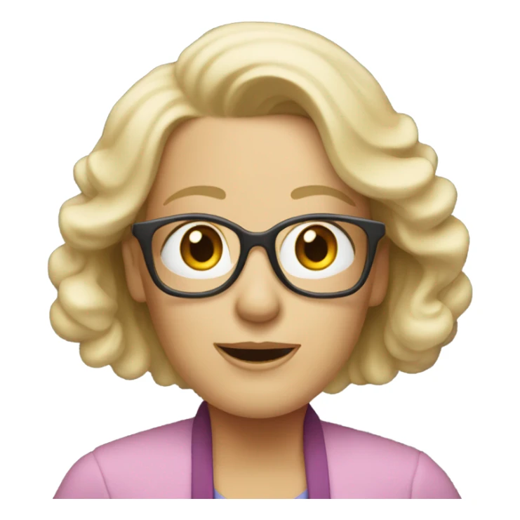 65-year-old blonde therapist sticker