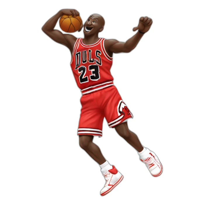 Micheal Jordan qui fait un dab sticker