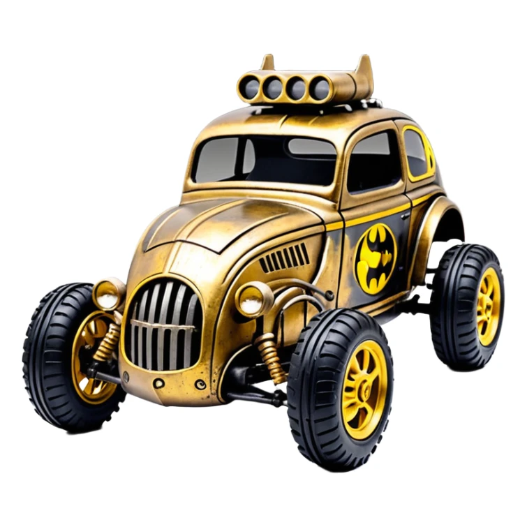 1:10 off-road Basher Batman’s 1934 blackened tarnished C-3PO ford rc car  sticker