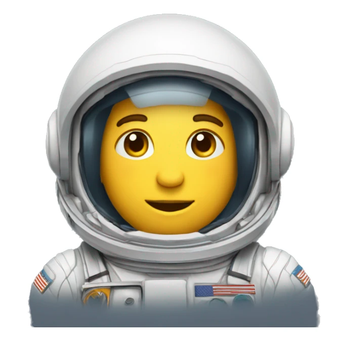 Astronauta tirando dedo de en medio  sticker