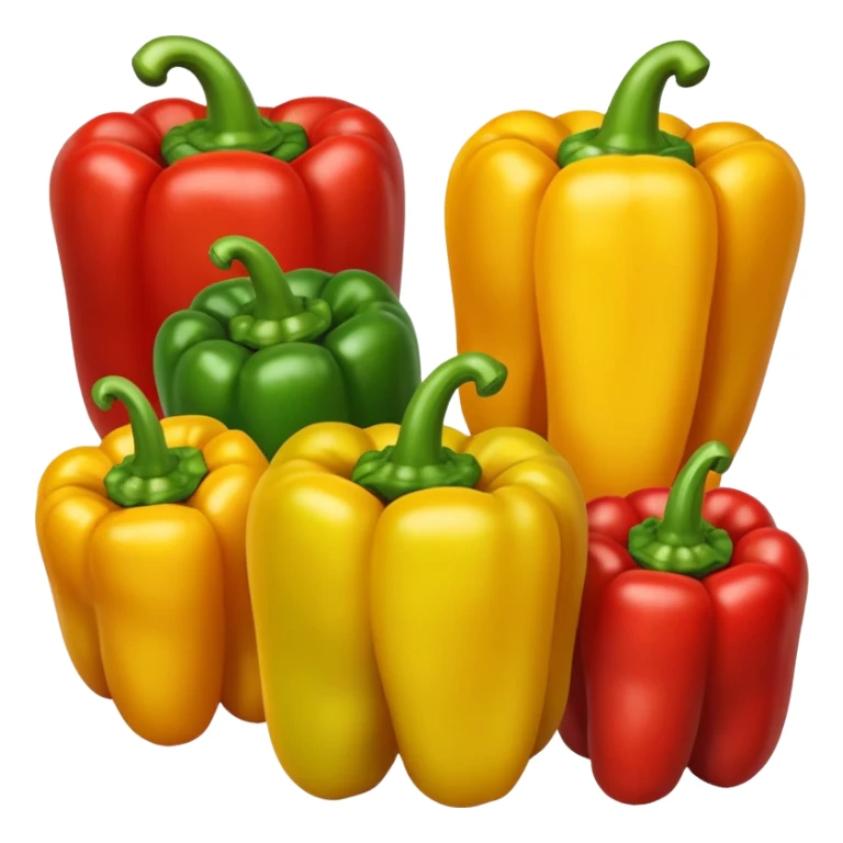 mix peppers (uno giallo, uno verde, uno rosso) sticker