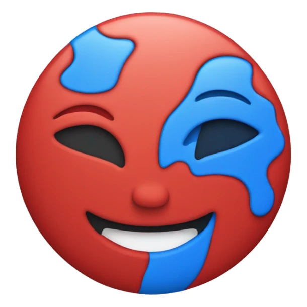 Blue “V” and red “V” stacked on top of one another sticker