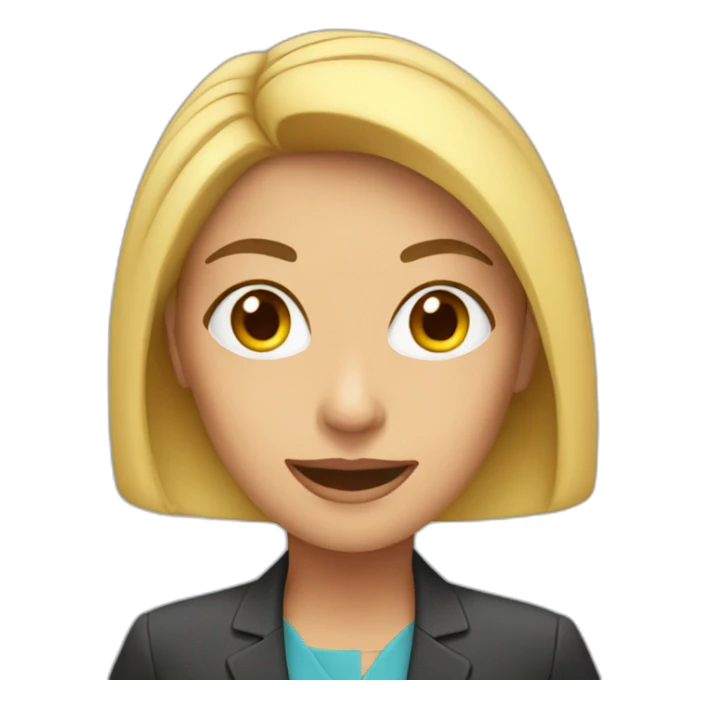 Woman newsreporter sticker