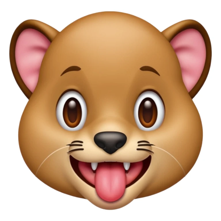 tongue out on the prowl to get you  sticker