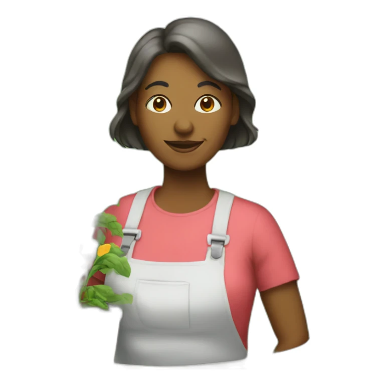 48 year old woman gardening sticker