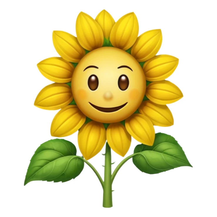 An exact  picture of the sunflower from Plants vs. Zombies sticker