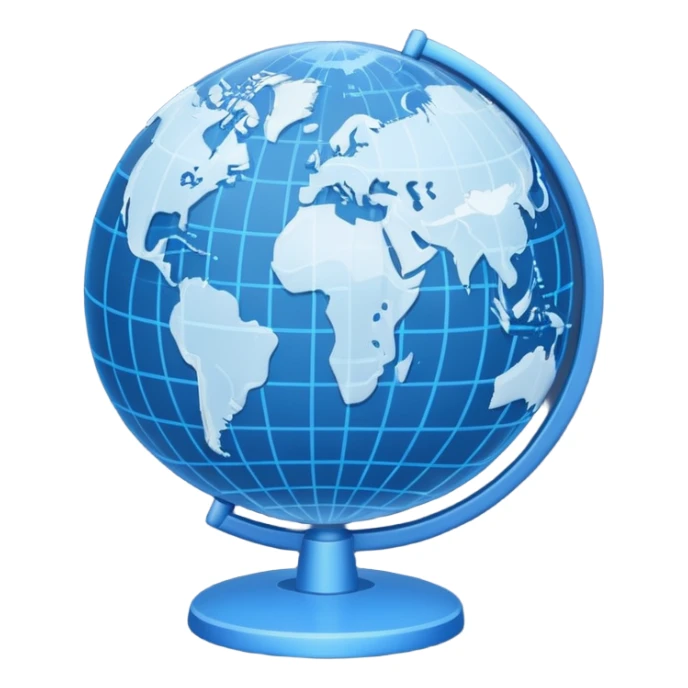 globo mundial internet azul sticker