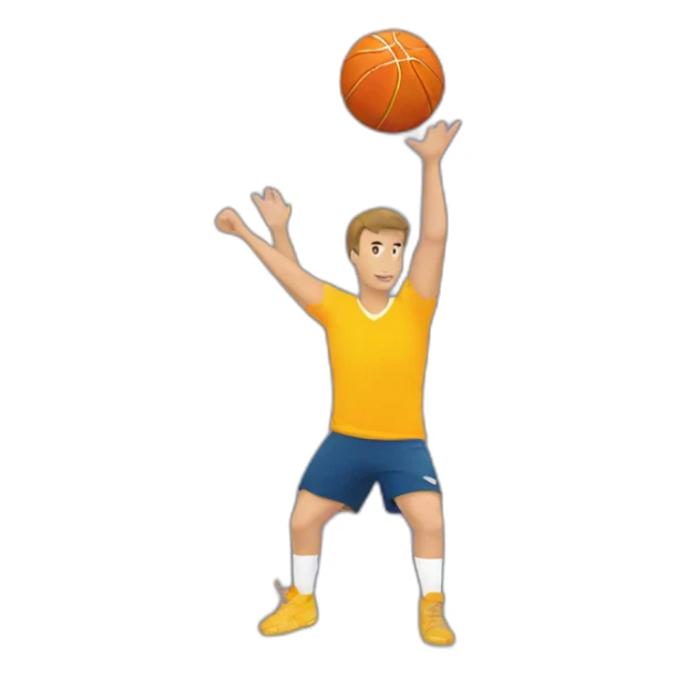 Personne qui fait du handball sticker