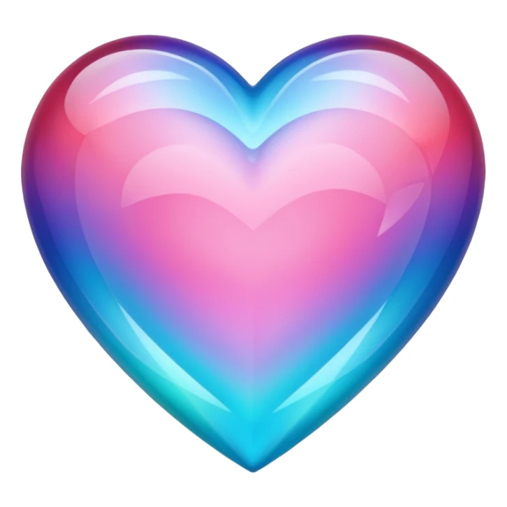 colorful crystal heart sticker