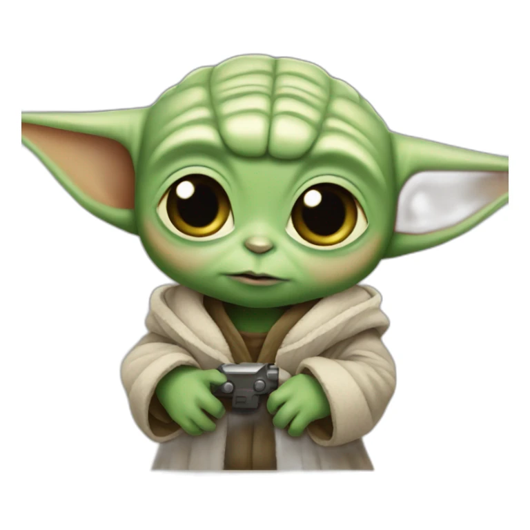Baby Yoda as a teenager sticker