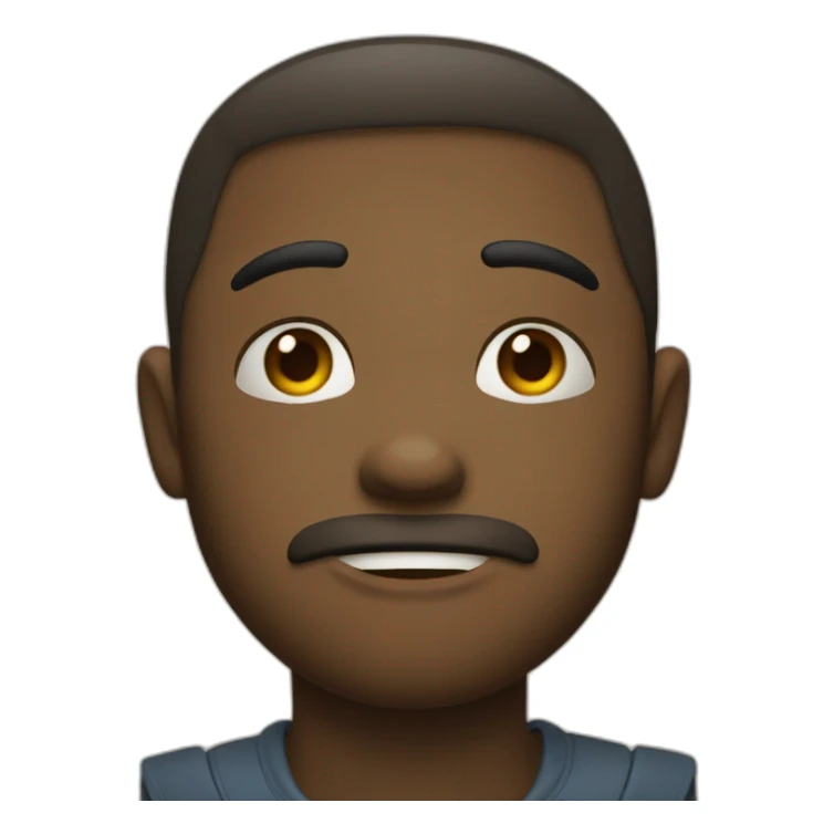 Un emoji à la fois frustré et triste en même temps sticker