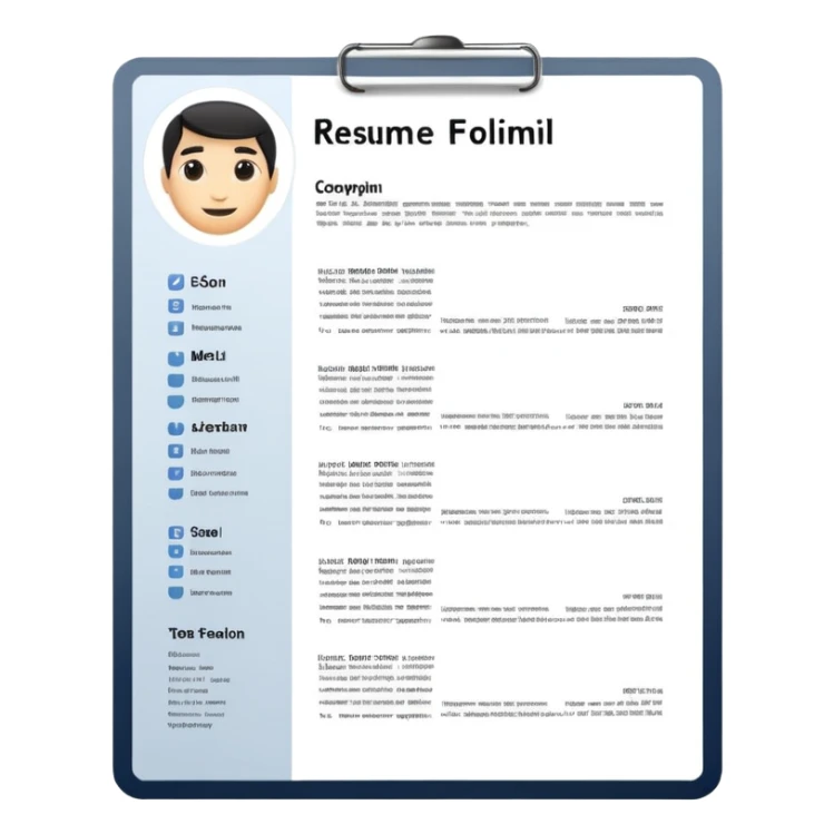 resume letter sticker