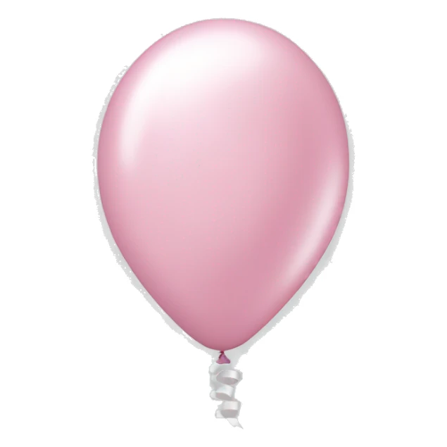 Pastell pink balloon with small white bows sticker