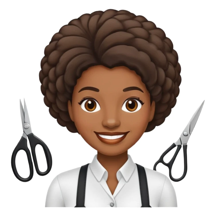 Hair salon manager African American sticker