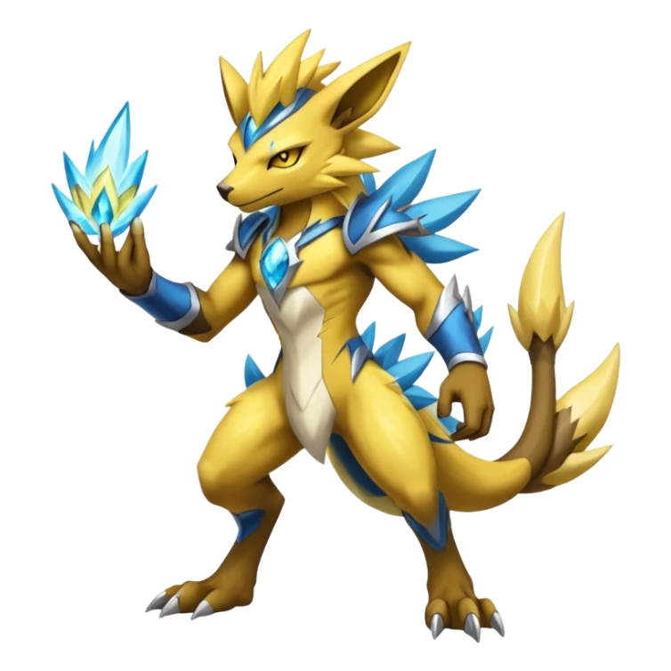 Shiny Epic Handsome Badass Manectric-Zeraora-hybrid (Full body) sticker