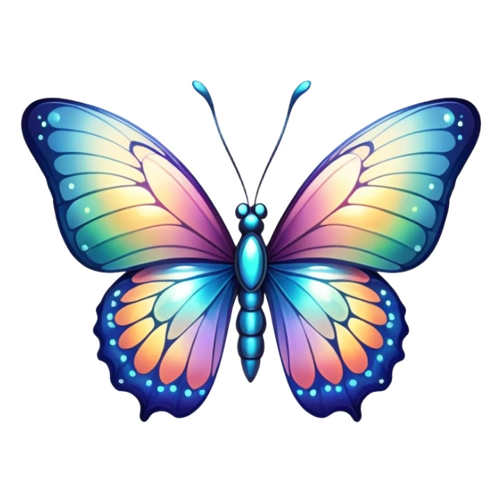 Divine Holy Glorious Shiny Sparkly Butterfly sticker