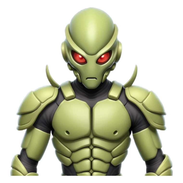 insectoid alien MMA fighter portrait, head and shoulders only, armored exoskeleton skin, sharp eyes, combat gloves, aggressive stance, 3D cartoon, mobile game icon style, clean background, no text, no watermark
 sticker