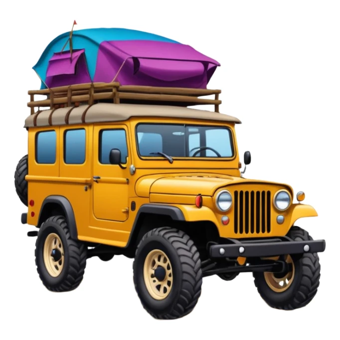 Off-road gypsy drawing sticker
