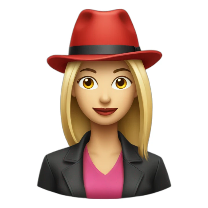 female playing poker with a poker dealer hat sticker