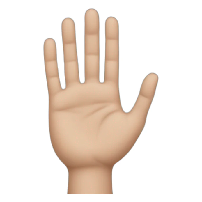 hand with sheet sticker