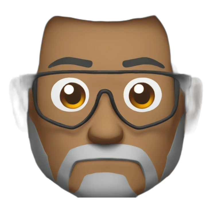 grumpy gordon freeman, frown sticker