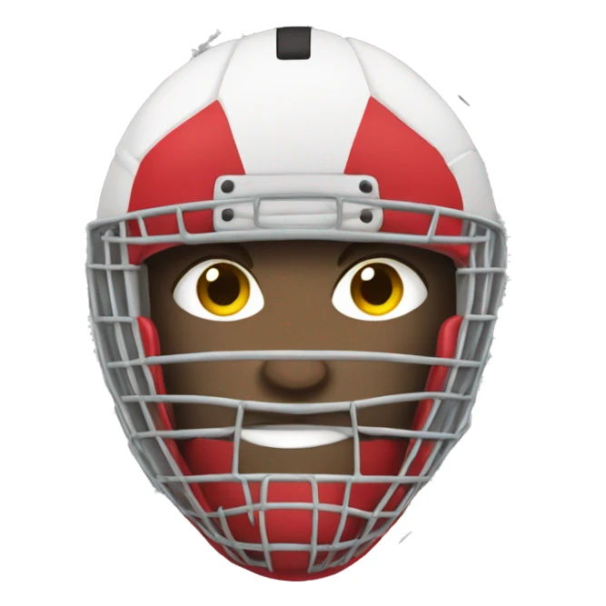 Football cage with a goalkeeper in  sticker