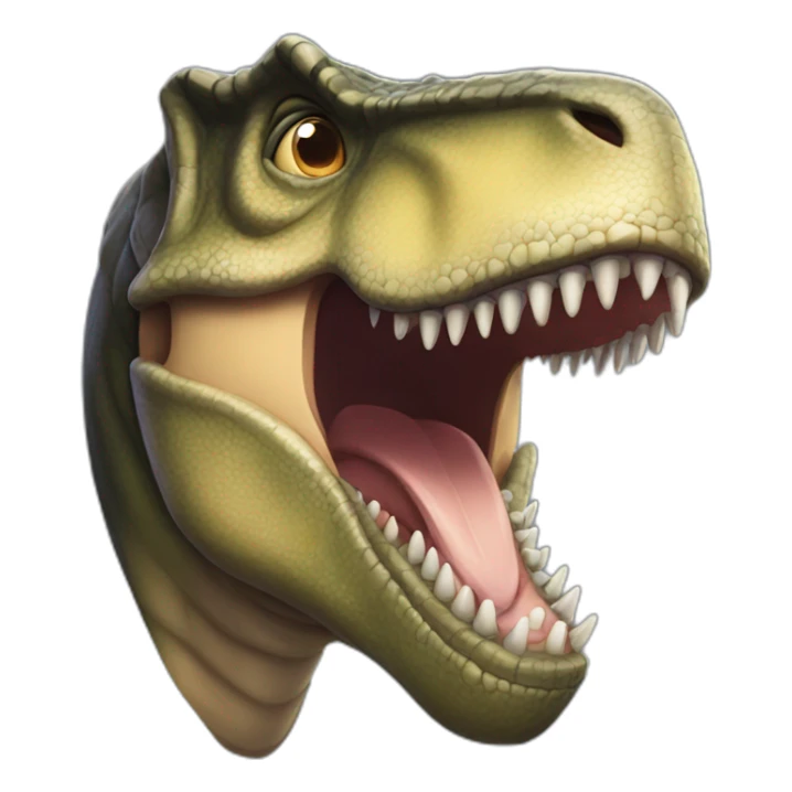 tyrannosaurus rex grin sticker