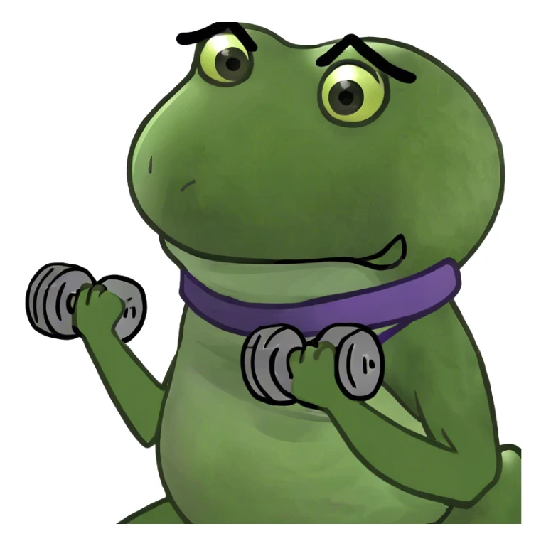 pink yoga mat and weight sticker