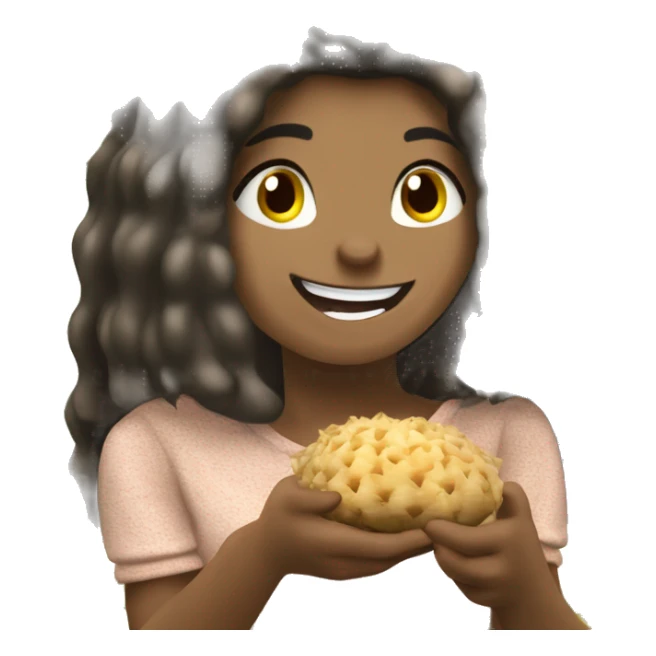 Veronica the hedgehog eats chupachuppas and is happy  sticker