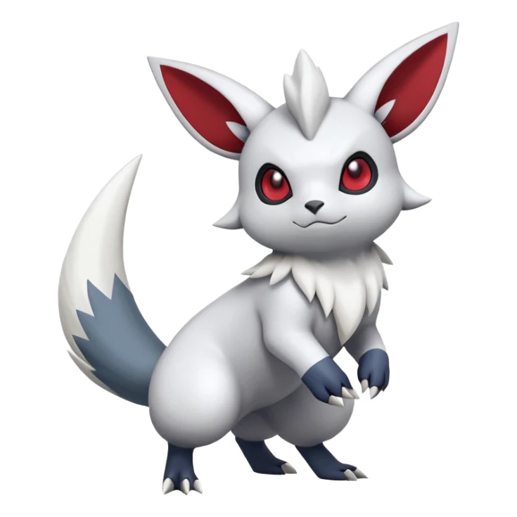 Zangoose-Absol-Minccino-Pokémon-Fakémon-hybrid-creature (full body) sticker