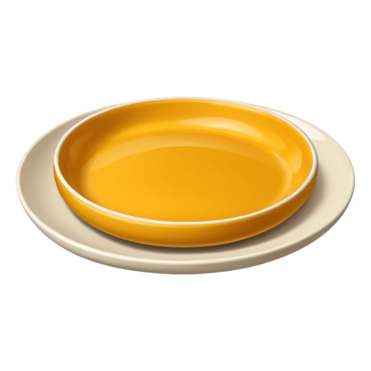 create me an image of ceramic plate in perspective view. sticker