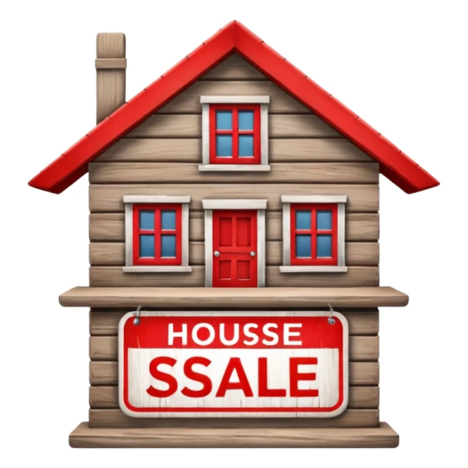 house for sale sign sticker