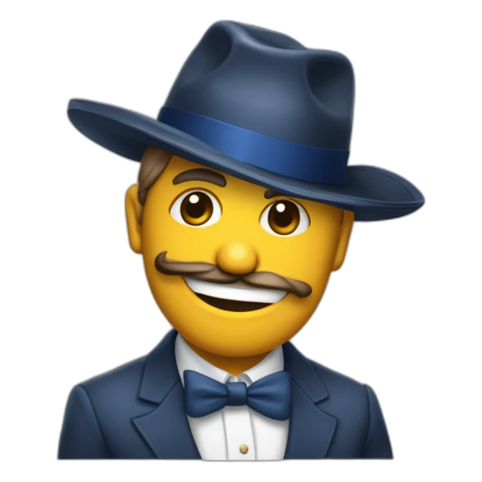 Delegue presidentielle americaine avec le chapeau traditionel aux couleurs américaines sticker