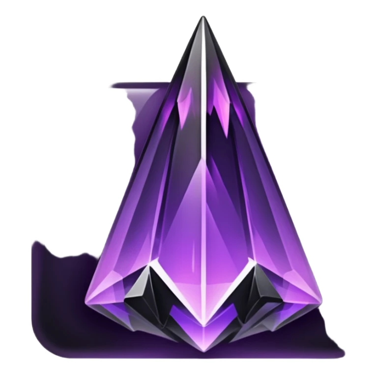 Purplish/black Skyshard crystal sticker