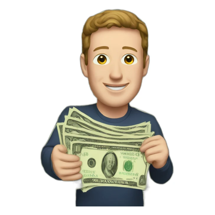 zuckerberg love money sticker