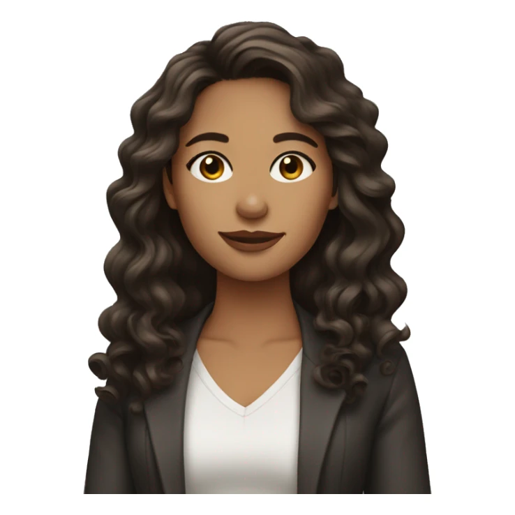 Beautiful brunette with wavy hair  sticker