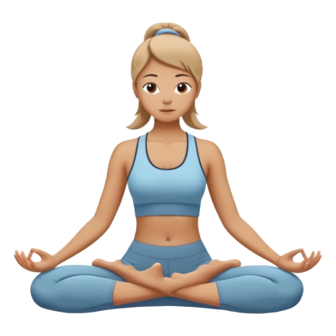 Girldoing yoga sticker