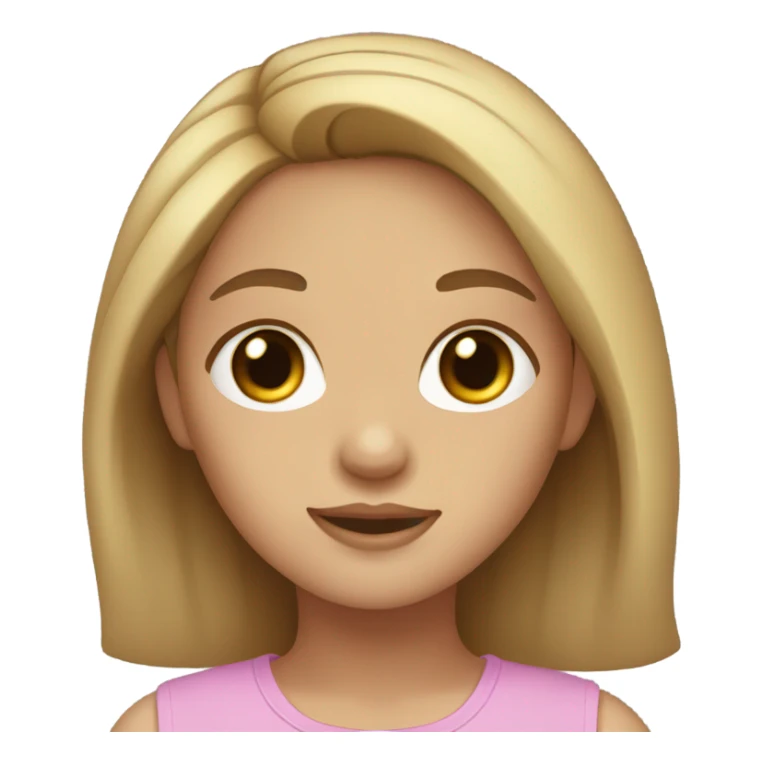 Girl with dark blond Hair and hazel eyes  sticker