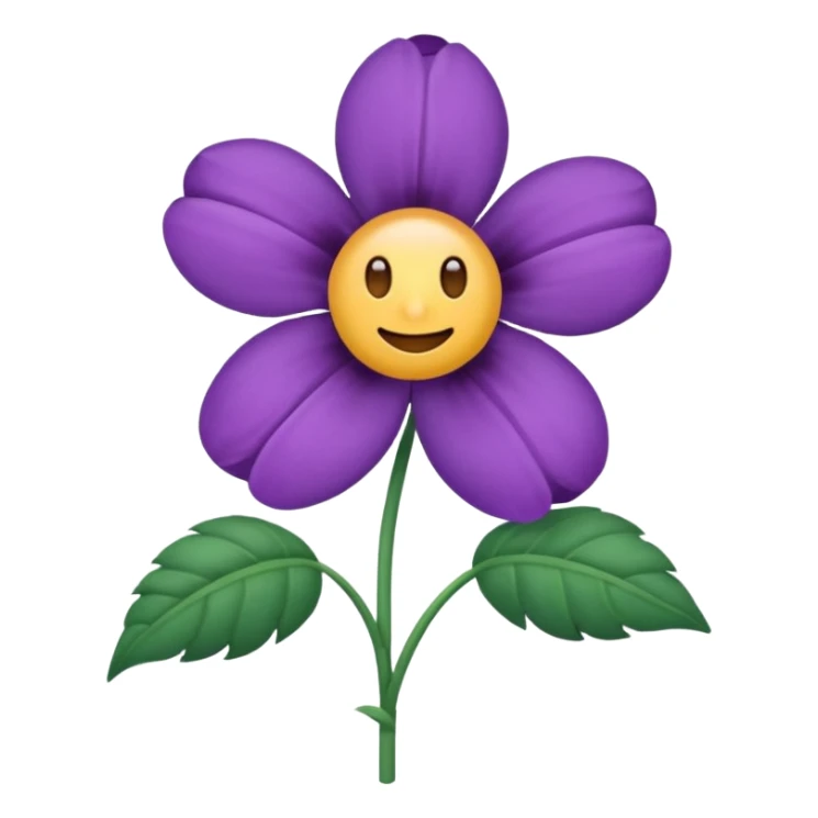 um emoji de cardo a flor sticker